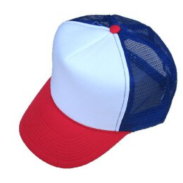 Meshcap - blank - red/white/blue