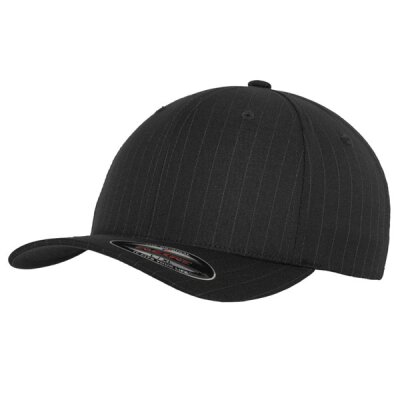 Flexfit - Pinstripe Baseball Cap -  dark grey/white - S/M