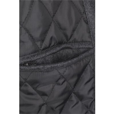 Urban Classics - TB2420 - Oldschool College Jacket 2.0 - charcoal/black/white