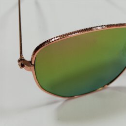 Sonnenbrille mit kantigen Gläsern (19-083) - rose /...