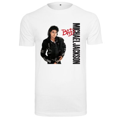 Urban Classics - MC448 Michael Jackson Bad Album - T-Shirt - white