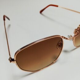 Sonnenbrille Hexagon Style (19-083) - rose/brown