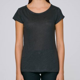 Stanley / Stella - Stella Glows Linen Women Shirt (STTW431) - stretch limo (black) - Größe M
