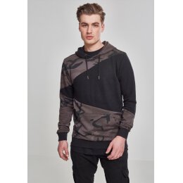 Urban Classics - TB2388 - Camo Zig Zag Hoodie - black/dark camo
