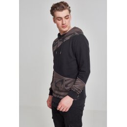Urban Classics - TB2388 - Camo Zig Zag Hoodie - black/dark camo