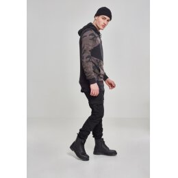 Urban Classics - TB2388 - Camo Zig Zag Hoodie - black/dark camo