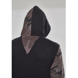Urban Classics - TB2388 - Camo Zig Zag Hoodie - black/dark camo
