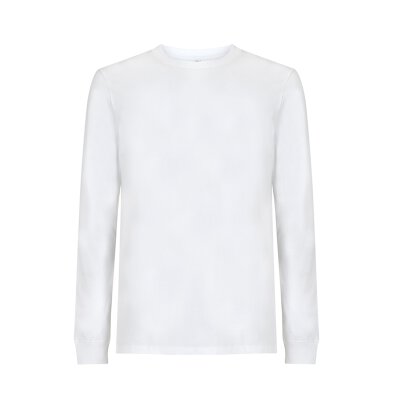 Continental/ Earthpositive - EP18L - ORGANIC Mens/ unisex heavy jersey long sleeve t-shirt - white