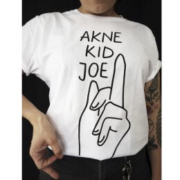 Akne Kid Joe - Mittelfinger - T-Shirt (EP100) - white
