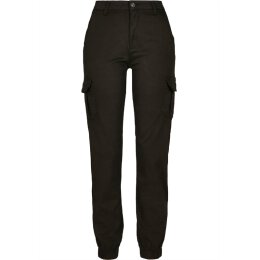 Urban Classics - TB3048 - Ladies High Waist Cargo Pants - black