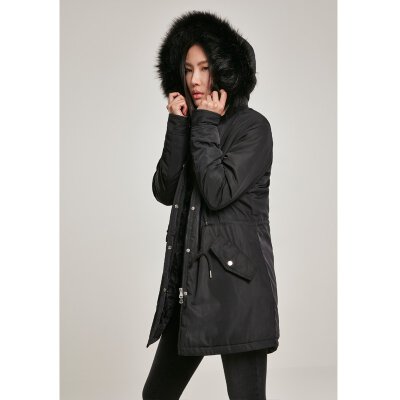 Urban Classics - TB3053 - Ladies Faux Fur Parka - black