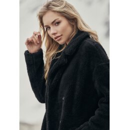 Urban Classics - TB3058 - Ladies Oversized Sherpa Coat - black