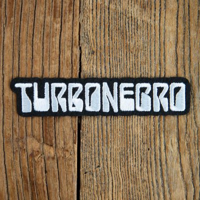 Turbonegro - Logo - Aufnäher zum Bügeln (iron on patch) - black/white