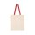 Continental/ Earth Positive - EP71 - Organic Shopper Tote Bag - natural/red handles