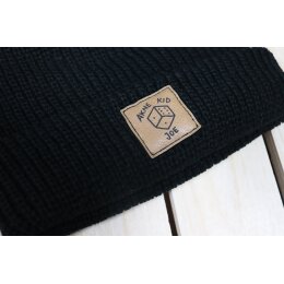 Akne Kid Joe - Würfel - Fisher Beanie - black (schwarz)