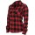 Urban Classics - TB388 Ladies Checked Flanell Shirt - black / red
