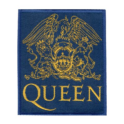 Queen - Lions Logo - Patch (royal / gold)