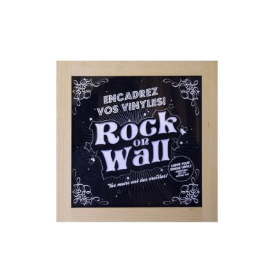 Rock On Wall - LP Holzrahmen - Buche