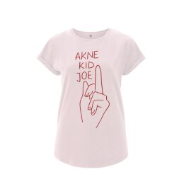 Akne Kid Joe - Mittelfinger - Tailliertes Shirt (EP16) - light pink