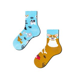 Many Mornings Socks - Playful Dog - Kids Socken