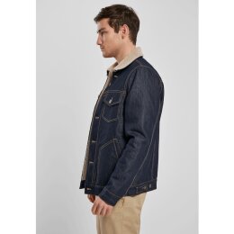 Urban Classics Men - TB3140 - Sherpa Lined Jeans Jacket rinsed denim XL