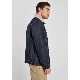 Urban Classics Men - TB3140 - Sherpa Lined Jeans Jacket rinsed denim XL