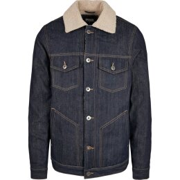 Urban Classics Men - TB3140 - Sherpa Lined Jeans Jacket rinsed denim XL