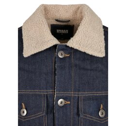 Urban Classics Men - TB3140 - Sherpa Lined Jeans Jacket rinsed denim XL