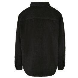 Urban Classics Ladies - TB3755 - Ladies Corduroy Oversized Shirt black XS