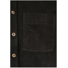 Urban Classics Ladies - TB3755 - Ladies Corduroy Oversized Shirt black L