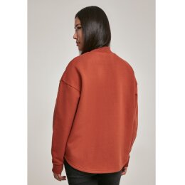 Urban Classics Ladies - TB3012 - Ladies Oversized High Neck Crew rust S