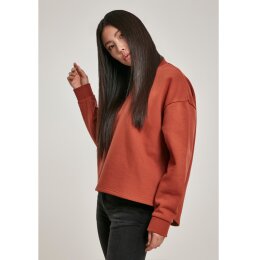 Urban Classics Ladies - TB3012 - Ladies Oversized High Neck Crew rust S