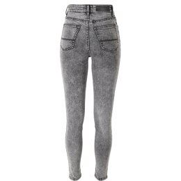Urban Classics Ladies - TB2970 - Ladies High Waist Skinny Jeans black heavy acid washed 29/32