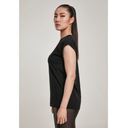 Urban Classics - TB2983 - Ladies Organic Extended Shoulder Tee - black S