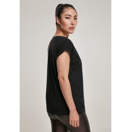 Urban Classics - TB2983 - Ladies Organic Extended Shoulder Tee - black 5XL