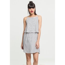 Urban Classics Ladies - TB2220 - Ladies 2-Layer Spaghetti Dress offwhite/blk L