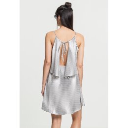 Urban Classics Ladies - TB2220 - Ladies 2-Layer Spaghetti Dress offwhite/blk L