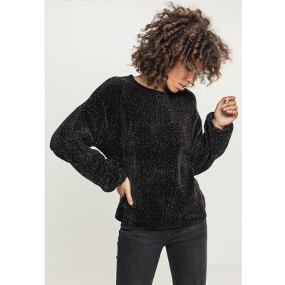 Urban Classics - TB2354 - Ladies Oversize Chenille Sweater - black S