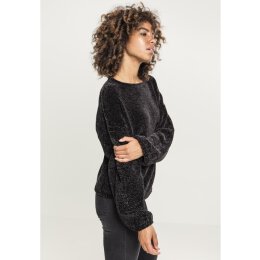 Urban Classics - TB2354 - Ladies Oversize Chenille Sweater - black S
