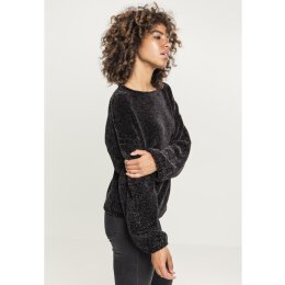Urban Classics - TB2354 - Ladies Oversize Chenille Sweater - black M
