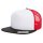 Flexfit/Yupoong - Foam Trucker with White Front - black/white/red