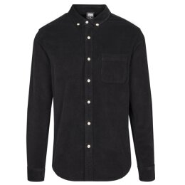 Urban Classics - TB2414 Corduroy Shirt - black cord XL