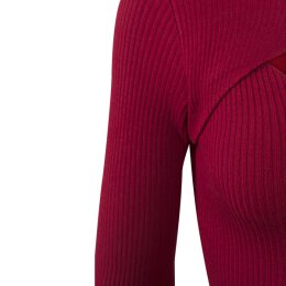 Urban Classics Ladies - TB1742 - Ladies Cut Out Dress burgundy S