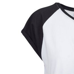 Urban Classics - TB1913 - Ladies Contrast Raglan Tee - white/black XS