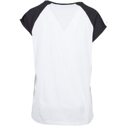 Urban Classics - TB1913 - Ladies Contrast Raglan Tee - white/black XL