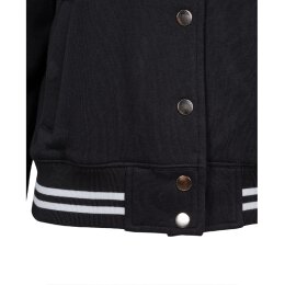 Urban Classics Ladies - TB1990 - Ladies College Sweat Jacket blk/blk XL