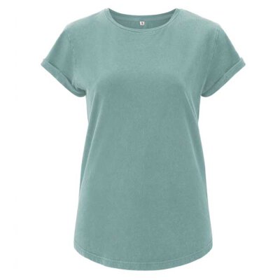 Continental/ Earthpositive - EP16 - Organic Womens Rolled Up Sleeve - Slate Green