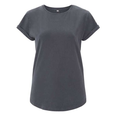 Continental/ Earthpositive - EP16 - Organic Womens Rolled Up Sleeve - Light Charcoal