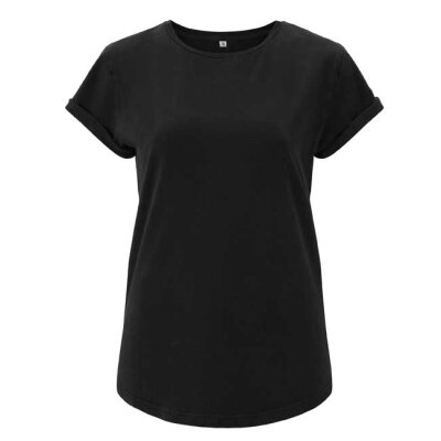Continental/ Earthpositive - EP16 - Organic Womens Rolled Up Sleeve - Ash black