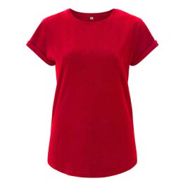 Continental/ Earthpositive - EP16 - Organic Womens Rolled Up Sleeve - Red
